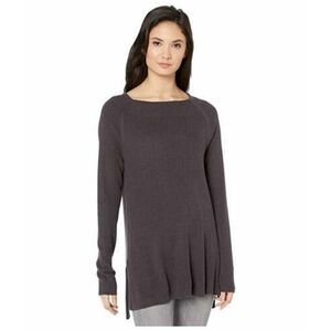 Michael Stars Reba Gray Open Neck Swing Tunic Sweater NWT Womens M